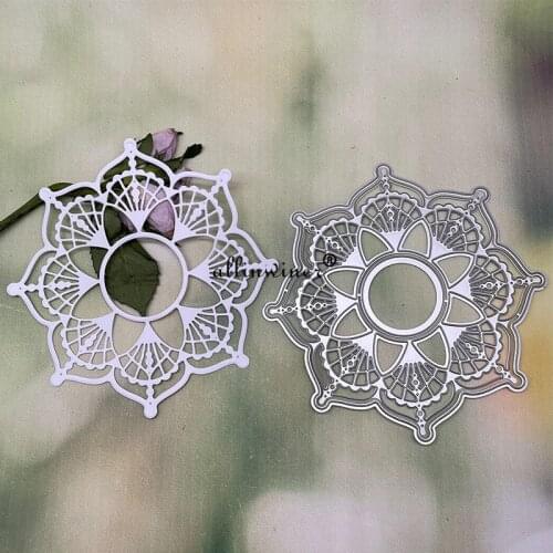Flower frame Metal Cutting Dies Stencils For DIY Scrapbooking Decorative Embossing Handcraft Die Cutting Template