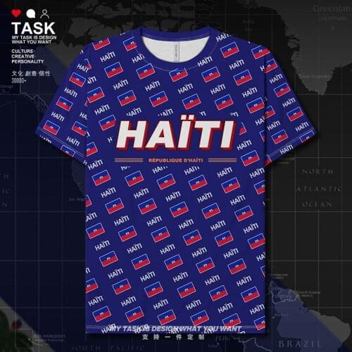 Haiti Haitian Hayti Ayiti Quick Dry t shirt mens Sportswear Workout new Breathable mens Short Sleeve gym tops clothes summer