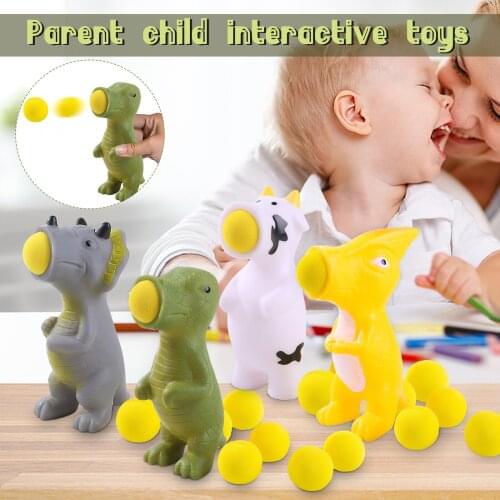 Cow Ball Blaster-animal Popper Indoor And Outdoor Toys With 5 Foam Balls Creative Animal Doll Spit Ball Interactive Toy Игрушки