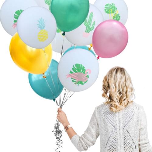 ZLJQ Flamingos Party Foil Balloons Kit Giant Helium Balloons For Western Cowboy Hawaiian Luau Summer Theme Birthday Party Decor