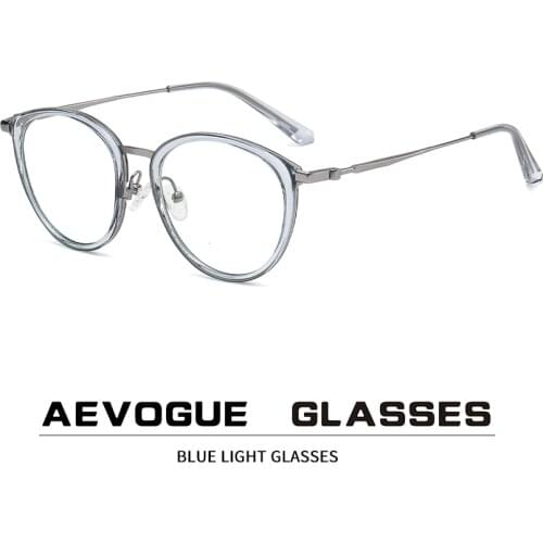 AEVOGUE Men Optical Eyeglasses Frame Prescription Glasses Women Eyewear Anti-Blue Light Glasses Fashion Accessories AE1072