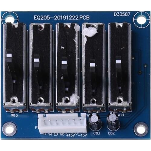 EQ Equalizer Board Stereo Dual Channel Adjustable Tone Boards Preamp Front Panel For Amplifier A6HE