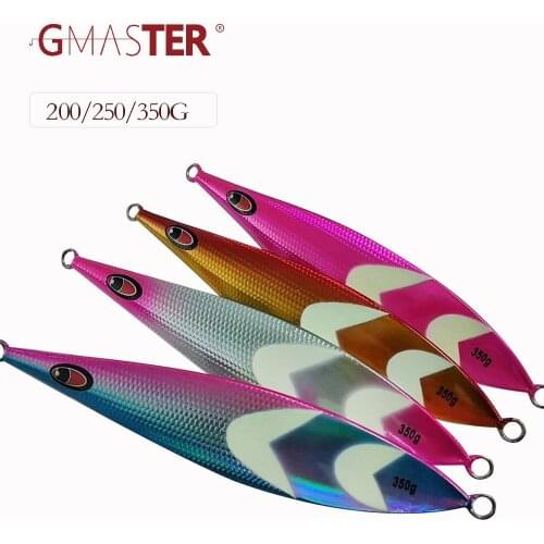 GMASTER Slow Jigging Lure 200g250g350gLead jig strong glow and Japan laser artificial Fishing Lure