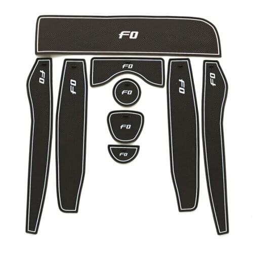 Anti-Slip Rubber Gate Slot Cup Mat For BYD F0 FO 2008 2009 2010 2011 2012 2013 2014 2015 Coaster Accessories Car Stickers