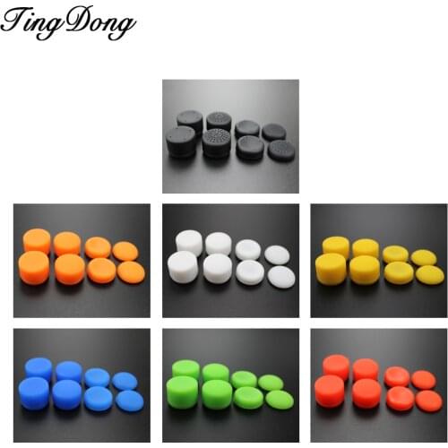 TingDong 8Pcs Silicone Thumb Stick Grips Cover Caps Analog Game Controller for PS4 PS3 Switch Pro Xbox one Xbox 360 for Wii Pro