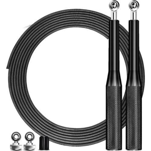 Adult Steel Wire Skipping Rope Aluminum Alloy Handle Universal Bearing Speed Skipping Rope Home Professional Fitness Equipment