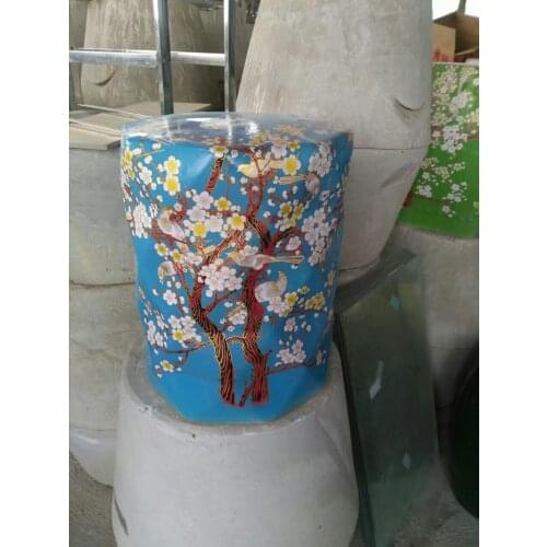 Beauty stool Jindezhen dressing ceramic garden stool Plum blossom Chinese ceramic drum stool bathroom chinese porcelain stools