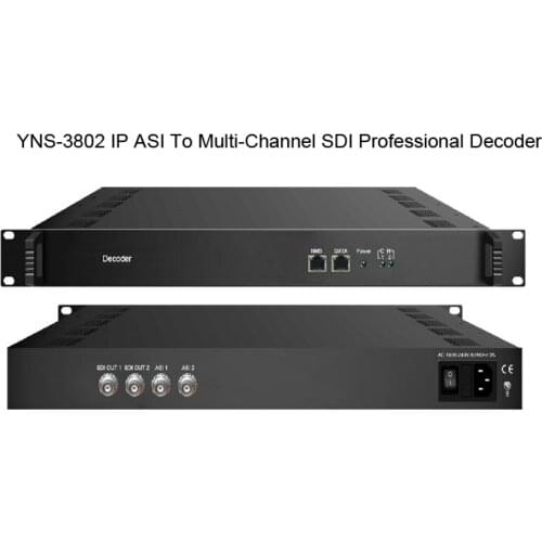 IP ASI To Multi-Channel SDI Professional Decoder Receiver Ip Video Decoder H.264 Video Decode