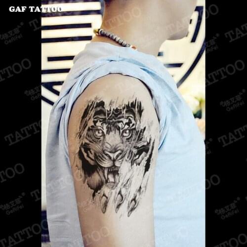 Temporary Tattoo Body Art Effie tigers flower tattoo stickers waterproof long lasting scar Waterproof Fake Tatoo Henna tools