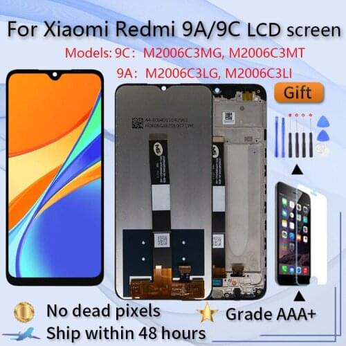 For Xiaomi Redmi 9A/ 9C LCD Display Screen Touch Digitizer Assembly LCD Display 10 Point Touch Repair Parts