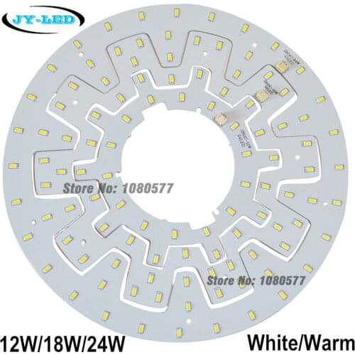12W 18W 24W LED Ceiling Light Ring Panel SMD 5730 LED Round Ceiling Board Circular Lamp Board With Magnet Screw + Driver