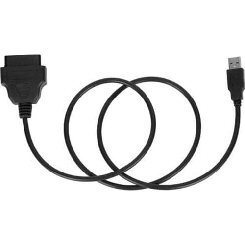 BYGD 16Pin OBD2 Female to USB Port Charger Connector Adapter Cable Car Diagnostic Tool 12V DC