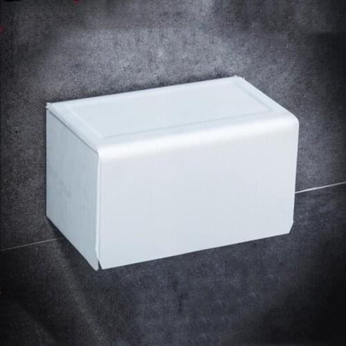 Free punching Space Aluminum Long Paper Towel Rack Ttoilet Paper Box Toilet Roll Holder Paper Holder