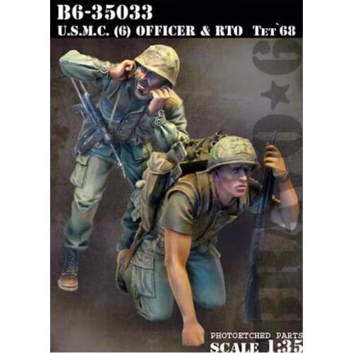 American resin soldiers two American soldiers in the Vietnam War 1:35