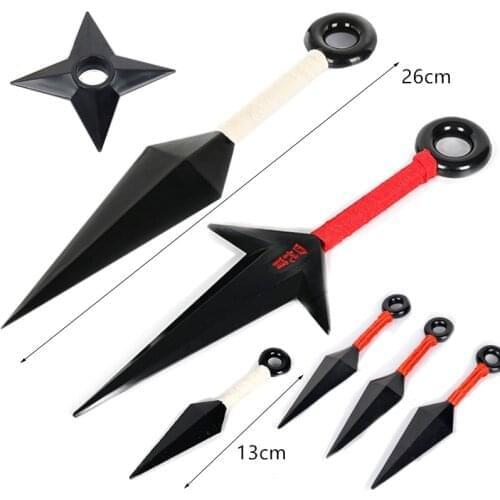 Anime Cosplay Akatsuki Ninja Weapon Itachi Props Kunai Shuriken Accessories Sasuke Kakashi Pain Costume Props Toy Gift Wholesale
