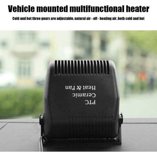 Car Heater Electric Cooling Heating Fan Portable Heating High Temperature Heat Outlet for Windshield Car Electrical Appliances