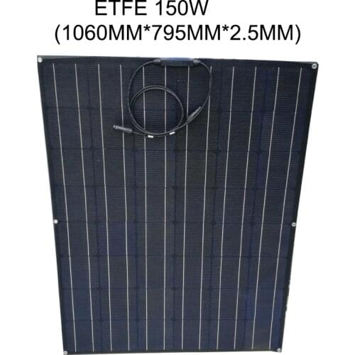 Free Shipping 150W ETFE Flexible solar panel 24V Monocrystalline solar cell 24V Solar Battery Home System Kit For Car/Yacht