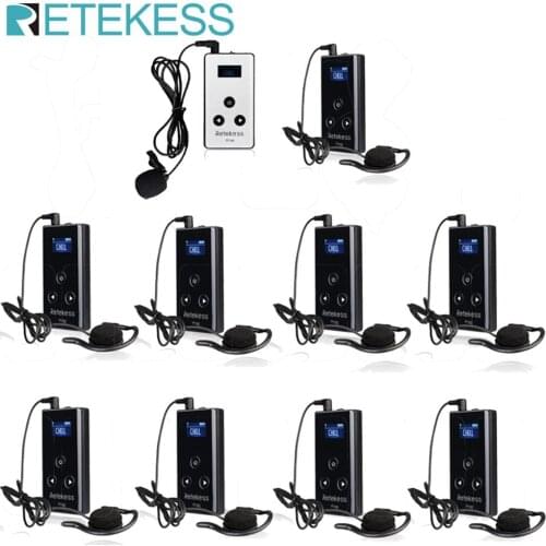 Wireless Tour Guide System 99 Channel 1 Transmitter +9 Receiver TT102 for Simultaneous Interpretation System Meeting Teaching