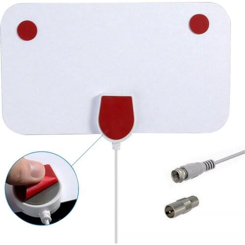 Mini HD Digital TV Antenna White Antenna European and American HDTV Antennas Cross-border Dedicated For Indoor1