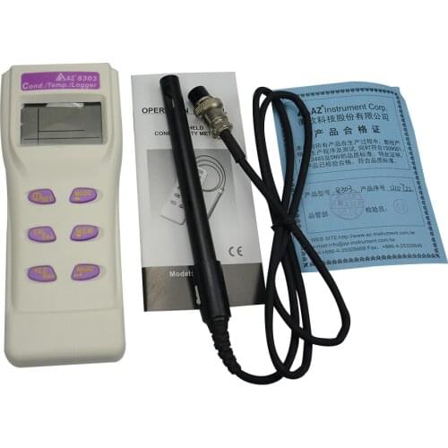 New High Quality Digital Portable Conductivity Water Quality Meter Tester AZ-8303 High Precision LCD Display Measuring Meter