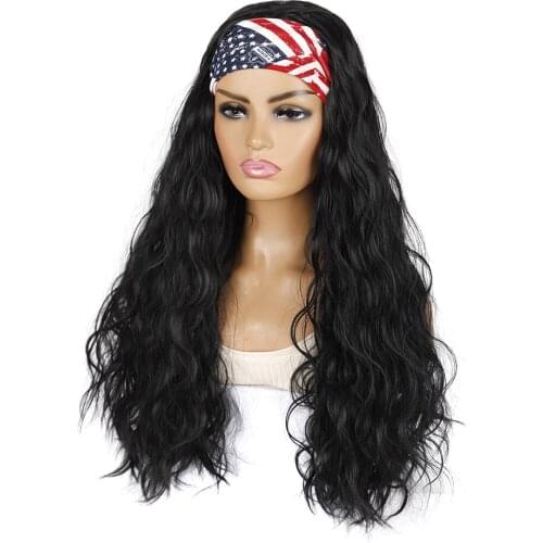 Longer Curly Silk Scarves And Hair HeadBands Wig For Women,Natural Spanish Big Body Wave 24 Inch 260G