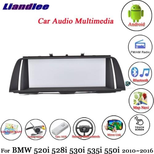 For BMW 520i/528i/530i/535i/550i 2010-2016 Android 10.0 Player Multimedia System Carplay Androidauto GPS Navigation HD Screen
