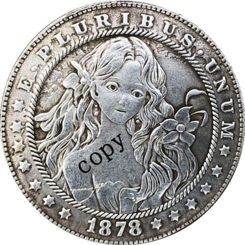 Hobo Nickel 1878-CC USA Morgan Dollar COIN COPY Type 245
