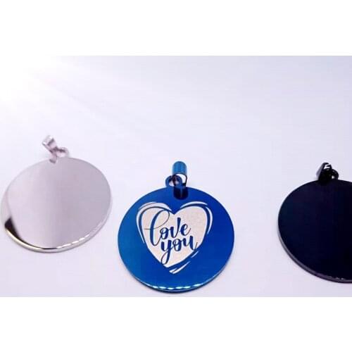 Stainless steel English alphabet I LOVE YOU Love heart Shape pendant Necklace Geometric letter Initials love gift jewelry
