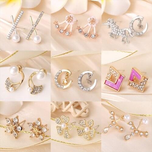 Korean design earring earrings metal geometric irregular earrings female