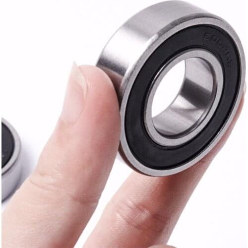 1PC 6004-2RS Miniature Rubber Seal Deep Groove Ball Bearing 20x42x12mm Bearing Steel Ball Bearing
