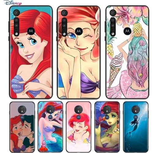 Ariel Mermaid princess For Motorola G9 G8 G Stylus Power One Fusion Hyper Edge E7 E6 5G Plus Play Lite Soft Phone Case