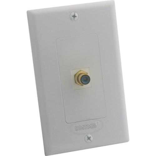 1 Gang Wall Plate With 1 Port RCA
