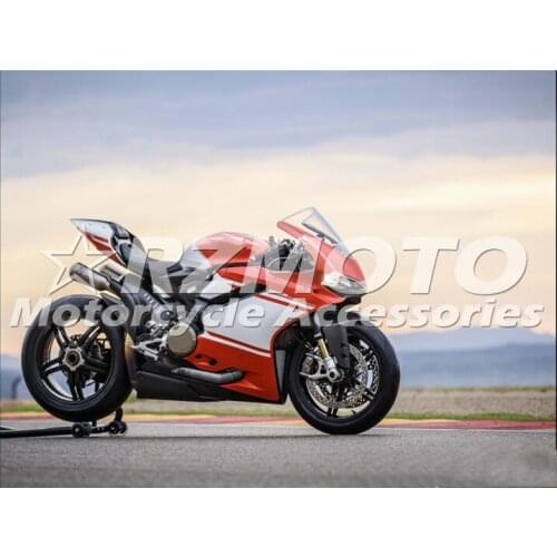 New ABS Plastic Shell Motorcycle Fairing kit Fit For Ducati 959 1299 Panigale 2015 2016 2017 2018 Custom Red White Cool