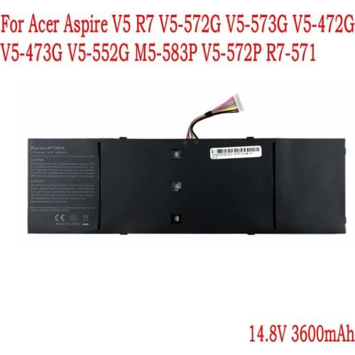 AP13B3K Laptop battery For Acer Aspire V5 R7 V5-572G V5-573G V5-472G V5-473G V5-552G M5-583P V5-572P R7-571 AP13B8K