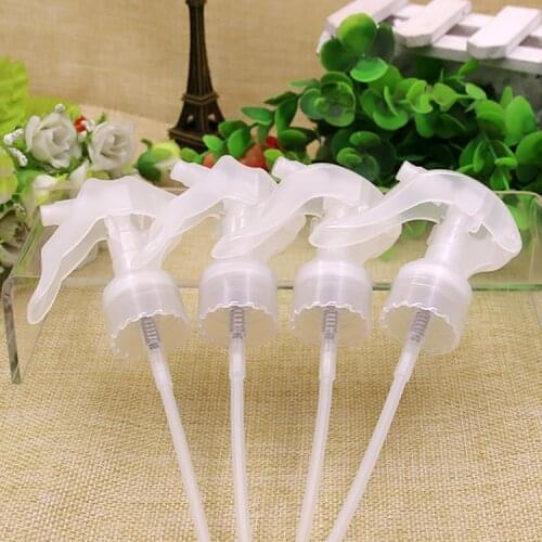 24 PP Square/Round Mouse Mist Sprayer Atomizer for Spray Bottle Trigger Pump Head of PET Cosmetic Liquid Refillable Container