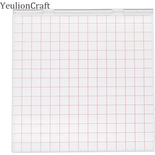 Chzimade Positioning Stamping Tool For Clear Stamps Scrapbook Craft Transparent Acrylic Stamps Folding Boards Scrapbooking