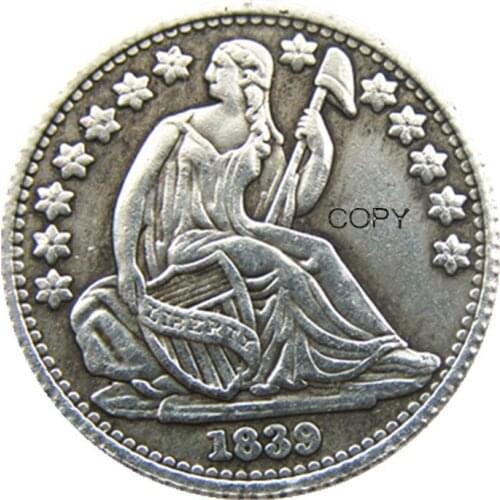 US 1839O Liberty Seated Dime Silver Plated Copy Coin