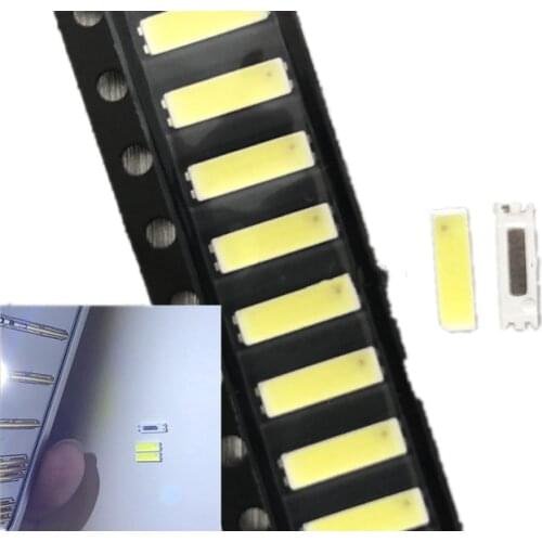 1000PCS Original JUFEI LED 7020 light-emitting Light Beads High Power1W 6V 90LM Cool white For LED LCD TV Backlight new