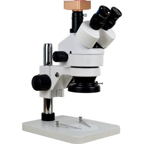 Trinocular microscope CCD microscope industrial camera USB digital microscope PCB magnifier