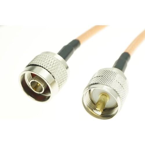UHF PL259 male plug to N type male Connector Jumper Pigtail RG142 M17/60 Coaxial lot Cable