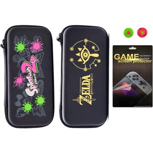 Protective Pouch HD Screen Film Cover Colorful Portable For Nintend Switch NS Storage Carry Bag Joycon Joystick Caps EVA Case