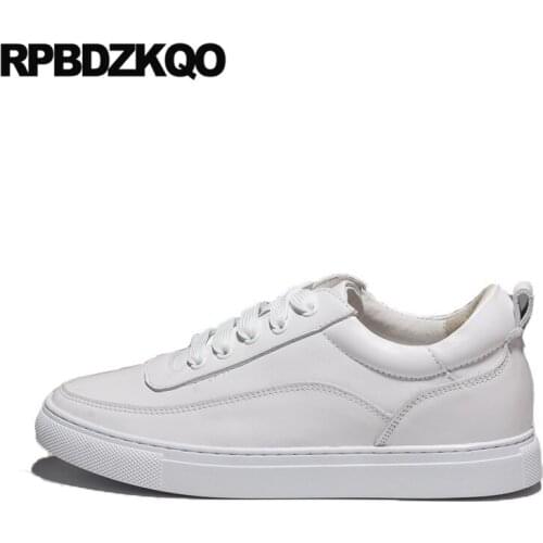 Designer shoes women luxury 2019 elevator sneakers white brand lace up flats height increasing chinese trainers genuine leather