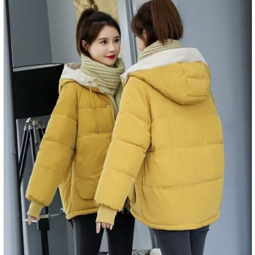 Winter Coat Women 2020 Fashion Winter Jacket Women Cotton padded Parka Outwear Hooded 7 Colors Plus Size 3XL Female Jacket Coat