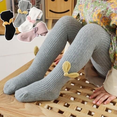 0-6 Yrs Children Spring Autumn Winter Tights Cotton Pantyhose Kids Infant Knitted Collant Tights Baby Girl Winter Clothes 1PC