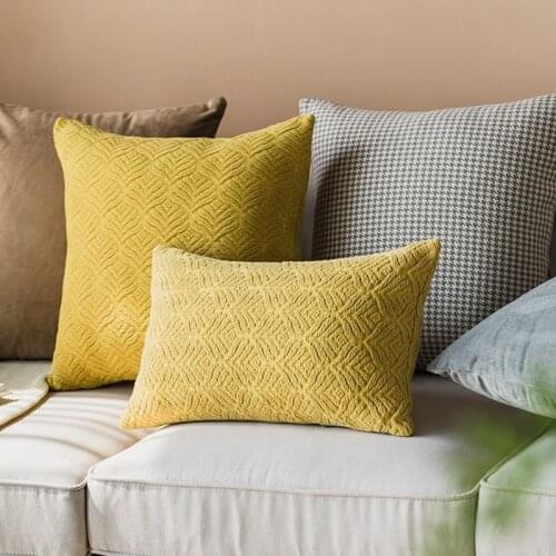 100% cotton Jacquard Cushion Cover Twill Geometric Home Decoration Pillow Cover Sofa Pillowcase 45x45cm/30x50cm Pillow Sham