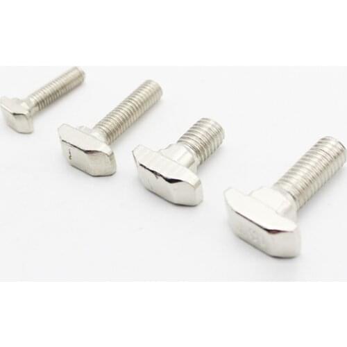 8/20/50pcs M5 T Hammer Head T Bolt Aluminum Connector T head bolts Screws for 2020s Aluminum Extrusion Profiles