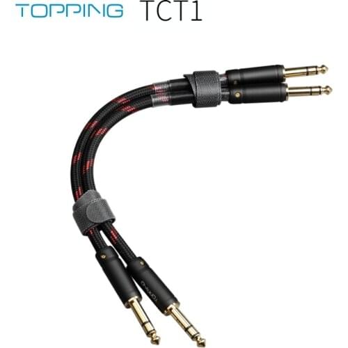 TOPPING TCT1 HIFI Audio Cable Large Three-core 6.35mm Male to Male Balance Cable
