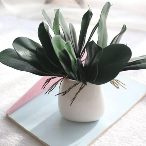 Artificial Phalaenopsis Leaves Plant Leaf Decorative Flowers Auxiliary Material Flower Decoration Orchid Leaves