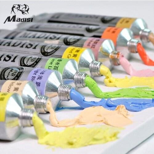 Madisi Matisse oil paint 170ML single beginner painter painting sketch creation macaron gray