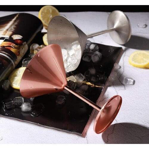 Metal Goblet 304 Stainless Steel Martini Cocktail Wine Glass Cup Bar Family Silver And Copper Gemini Wine Cup
